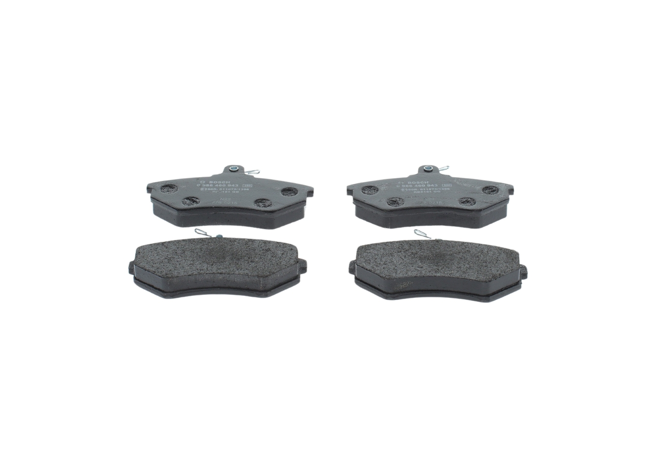 Brake Pad Set, disc brake - 0 986 460 943 BOSCH
