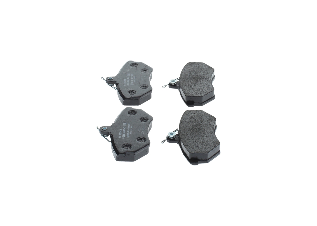 Brake Pad Set, disc brake - 0 986 460 943 BOSCH