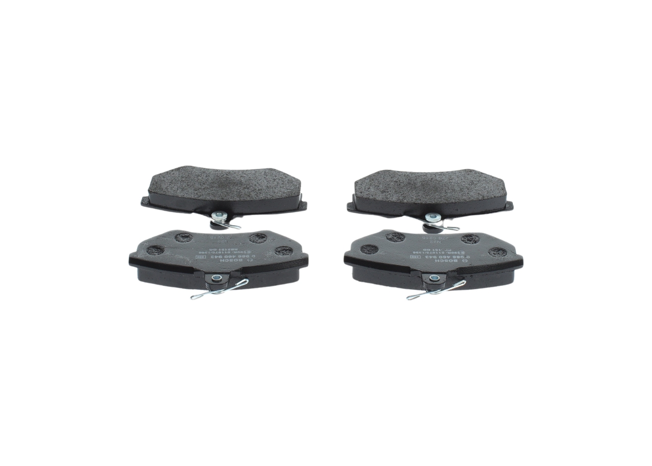Brake Pad Set, disc brake - 0 986 460 943 BOSCH