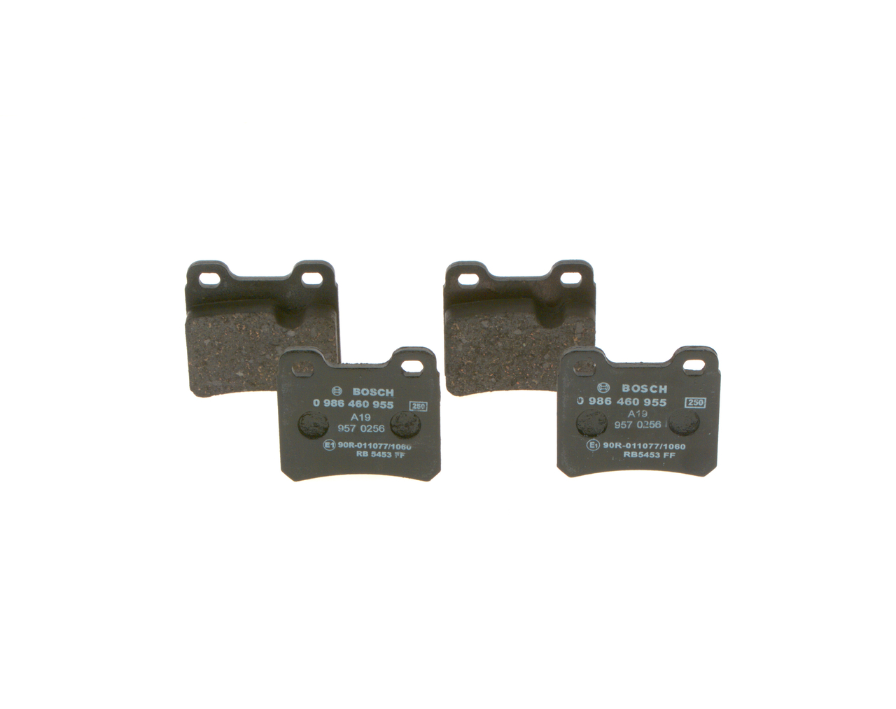 Комплект тормозных колодок, дисковый тормоз - 0 986 460 955 BOSCH