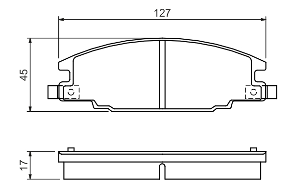 Brake Pad Set, disc brake - 0 986 460 960 BOSCH
