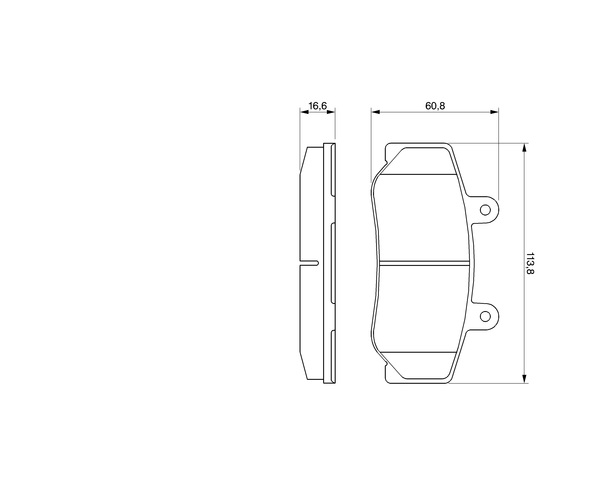 Brake Pad Set, disc brake - 0 986 460 961 BOSCH