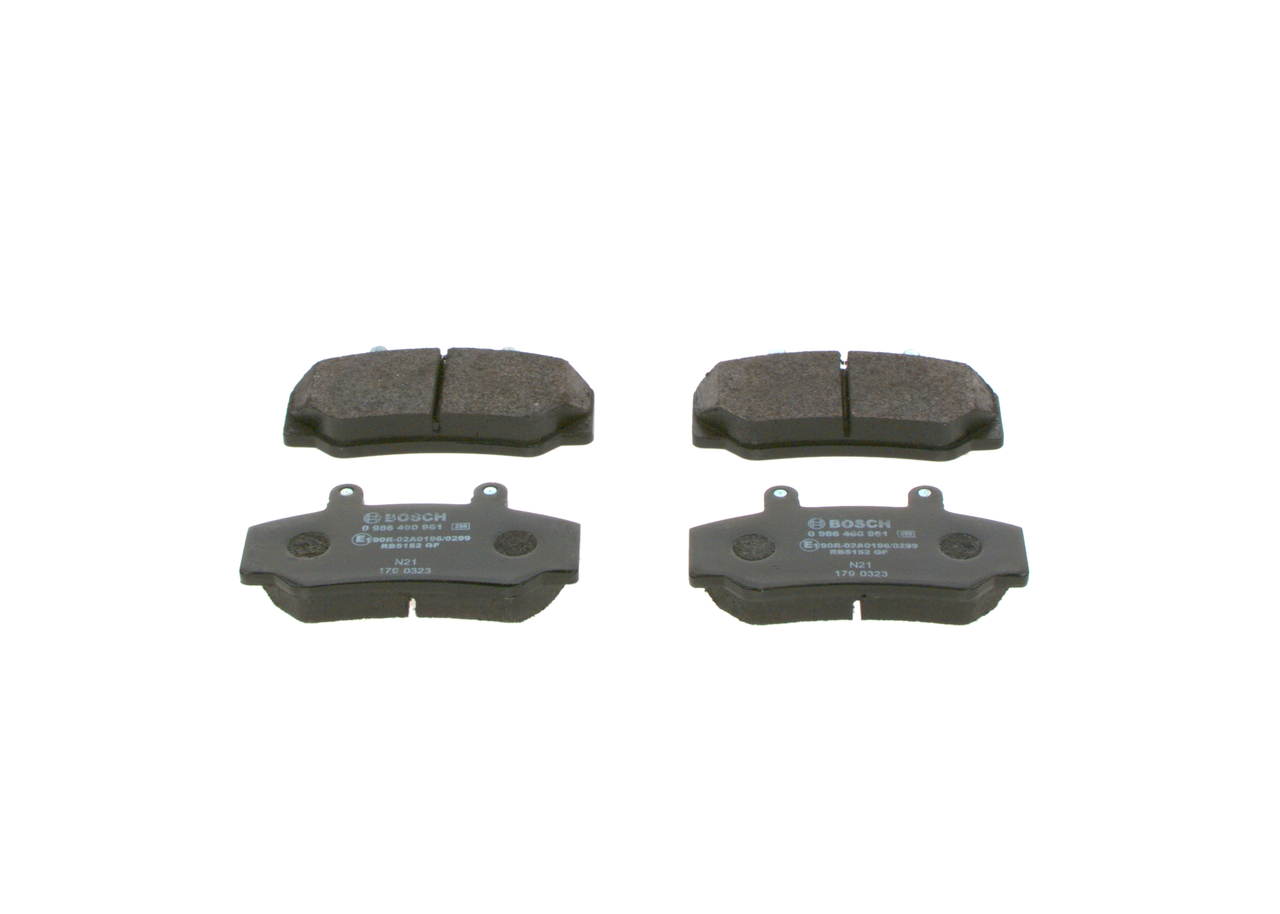 Kit pastiglie freno, Freno a disco - 0 986 460 961 BOSCH