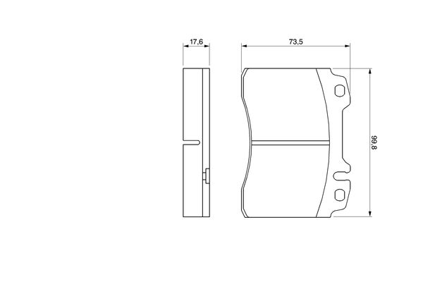 Kit pastiglie freno, Freno a disco - 0 986 460 966 BOSCH
