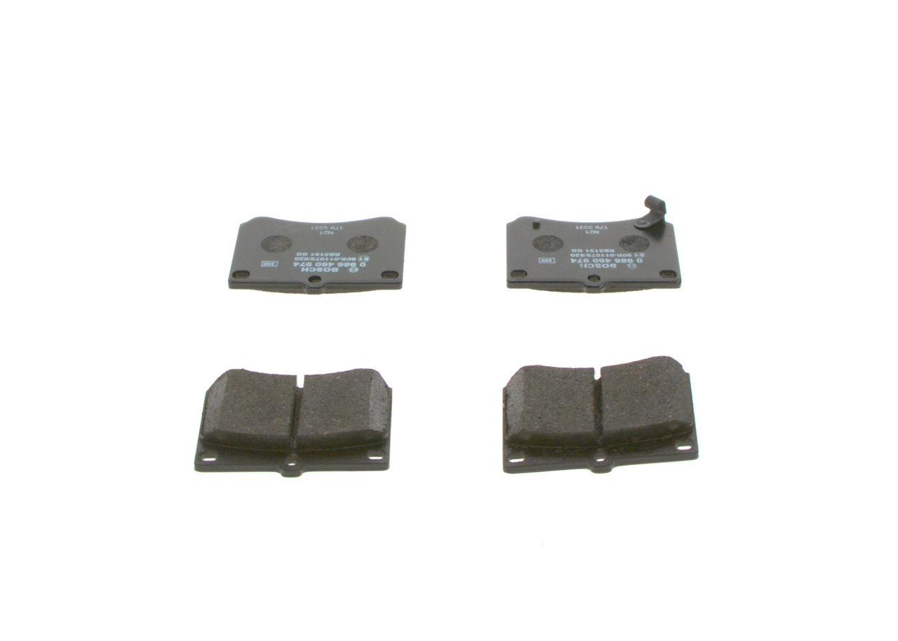Bremsbelagsatz, Scheibenbremse - 0 986 460 974 BOSCH