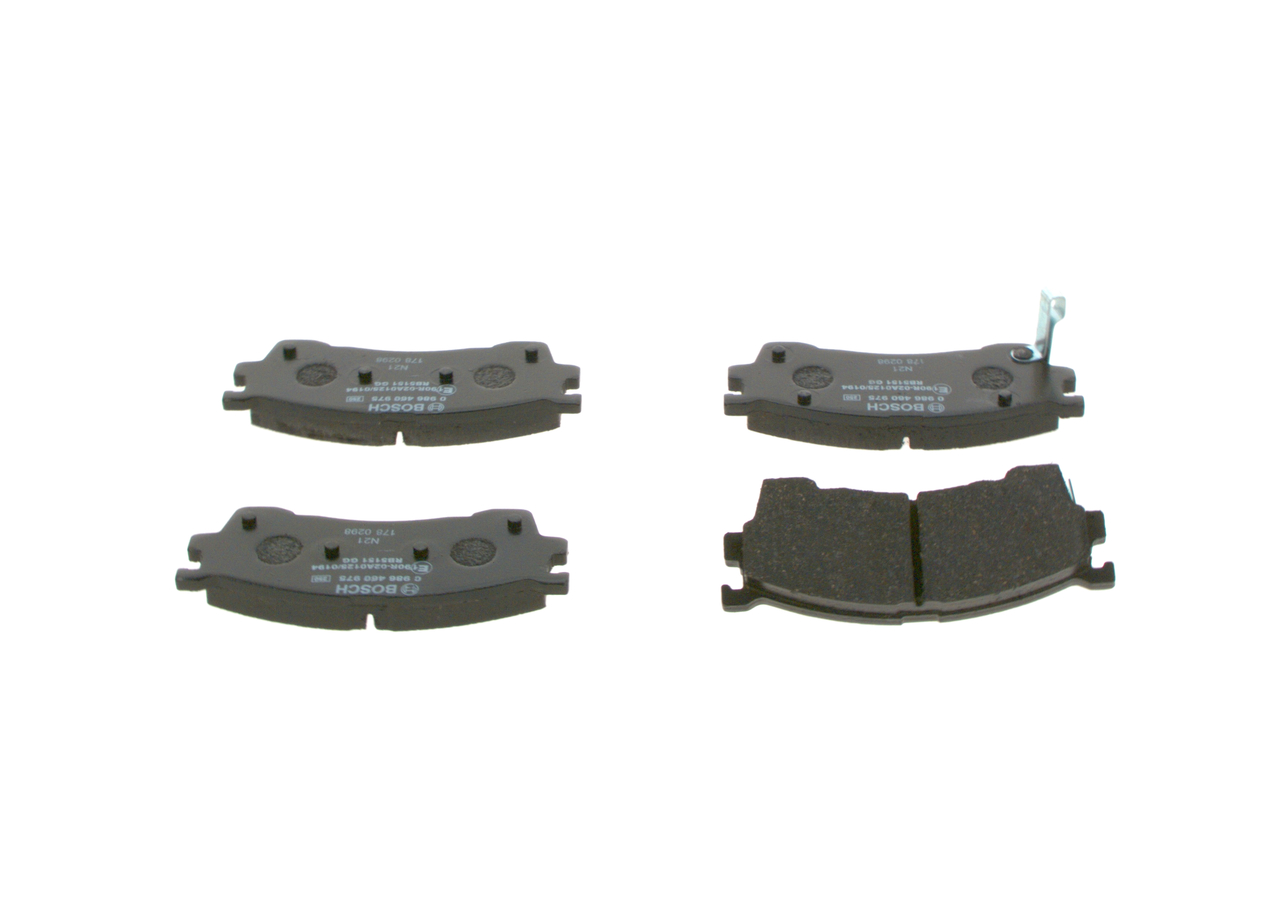 Brake Pad Set, disc brake - 0 986 460 975 BOSCH