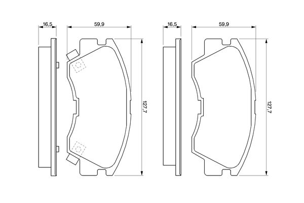 Brake Pad Set, disc brake - 0 986 460 978 BOSCH