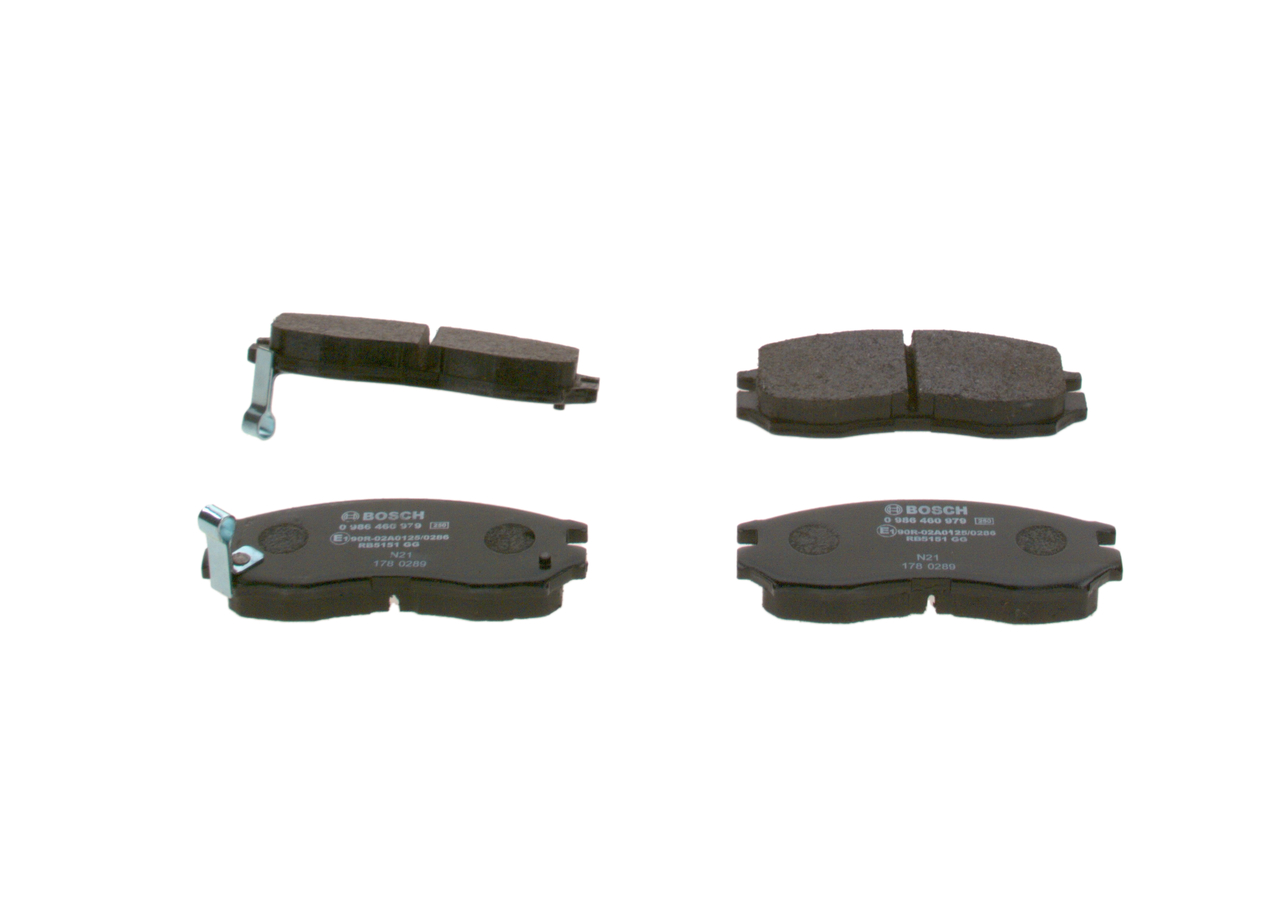 Bremsbelagsatz, Scheibenbremse - 0 986 460 979 BOSCH