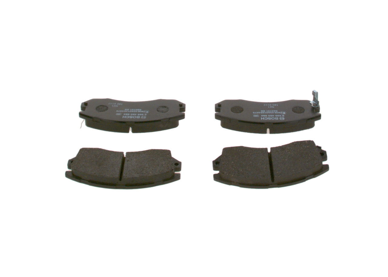 stabdžių trinkelių rinkinys, diskinis stabdys - 0 986 460 984 BOSCH