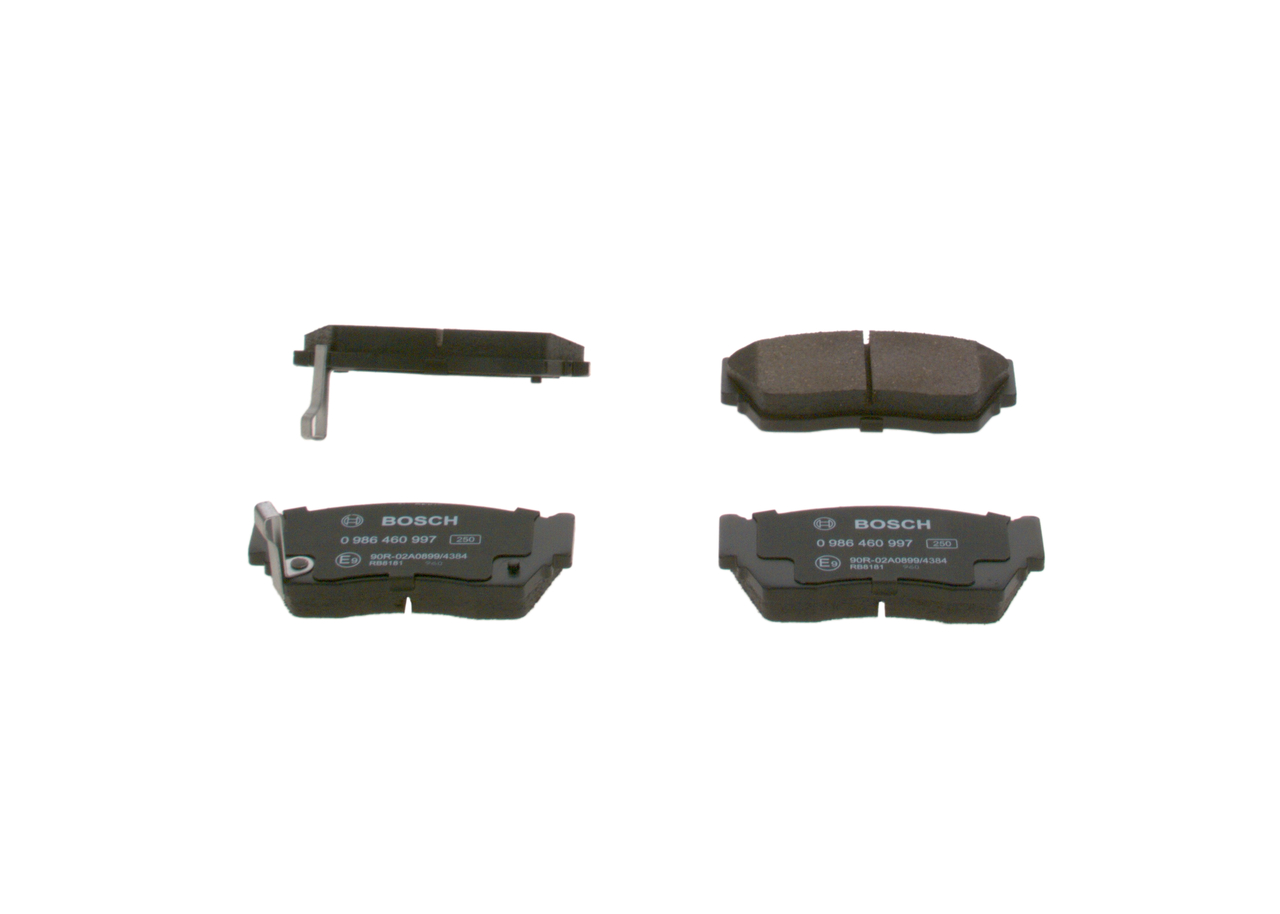 Brake Pad Set, disc brake - 0 986 460 997 BOSCH