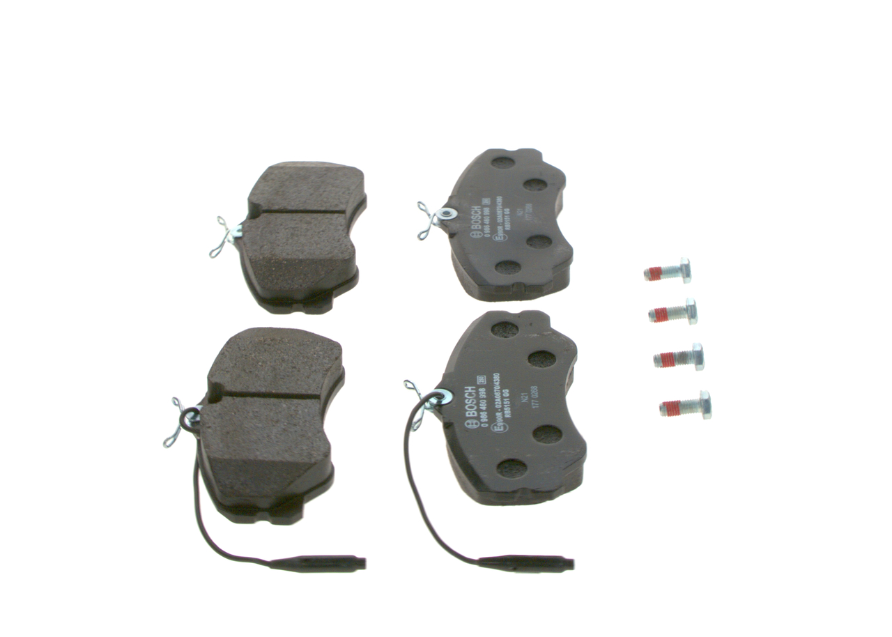 Brake Pad Set, disc brake - 0 986 460 998 BOSCH