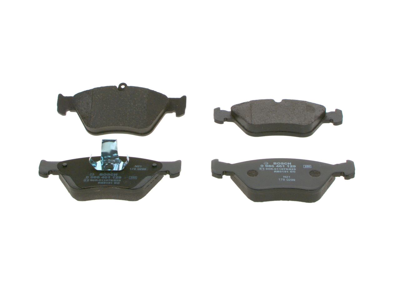 Brake Pad Set, disc brake - 0 986 461 129 BOSCH