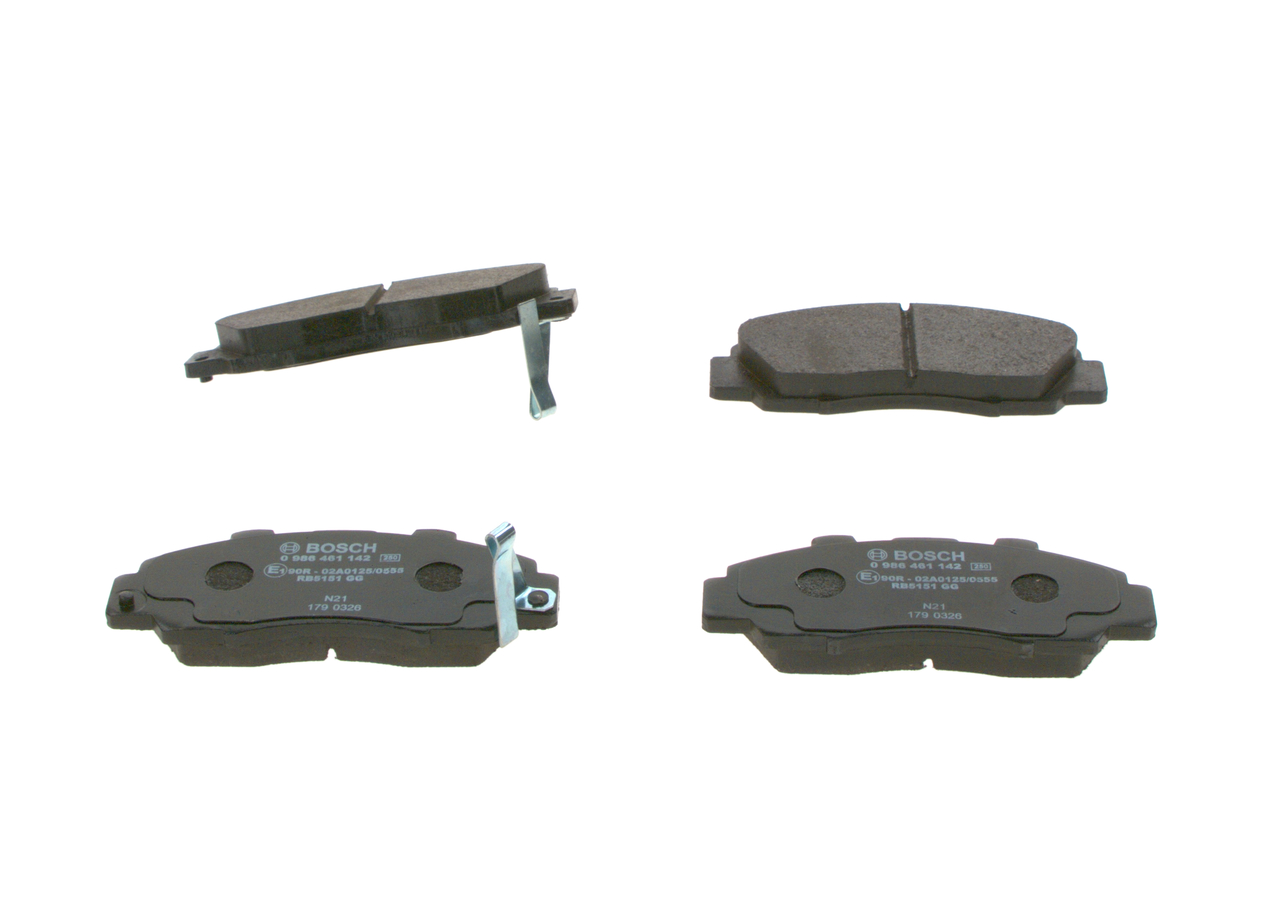 Brake Pad Set, disc brake - 0 986 461 142 BOSCH