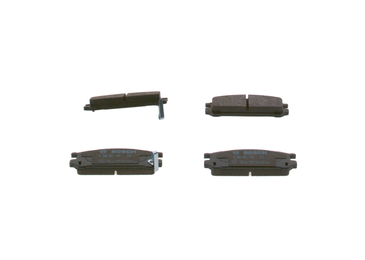Brake Pad Set, disc brake - 0 986 461 143 BOSCH