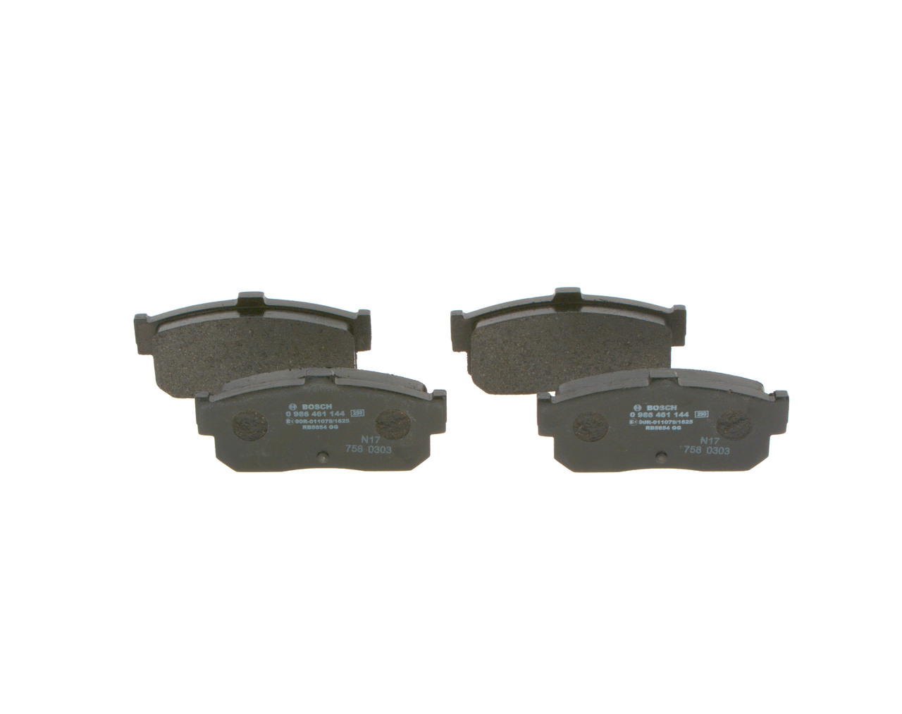 Brake Pad Set, disc brake - 0 986 461 144 BOSCH