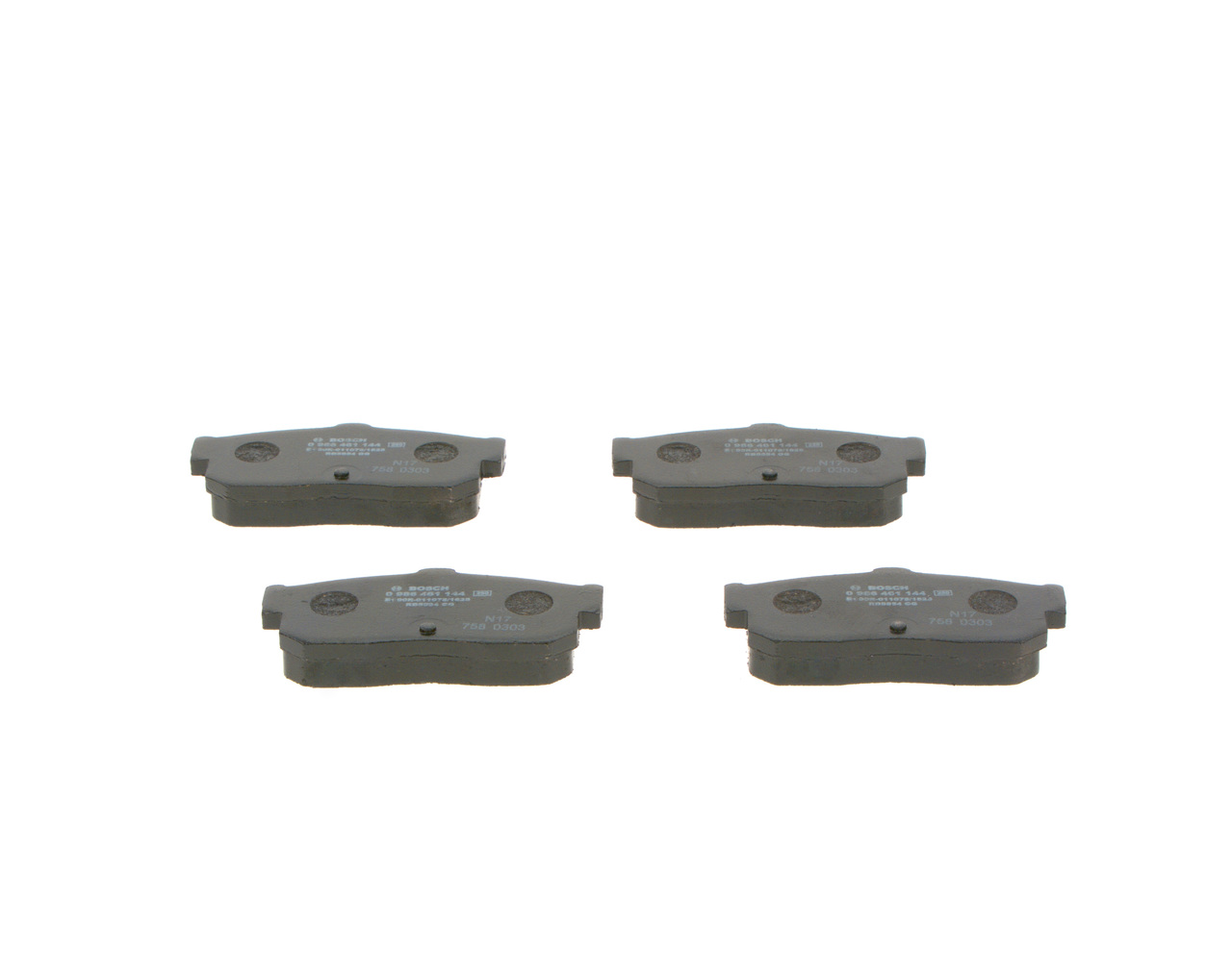 Brake Pad Set, disc brake - 0 986 461 144 BOSCH