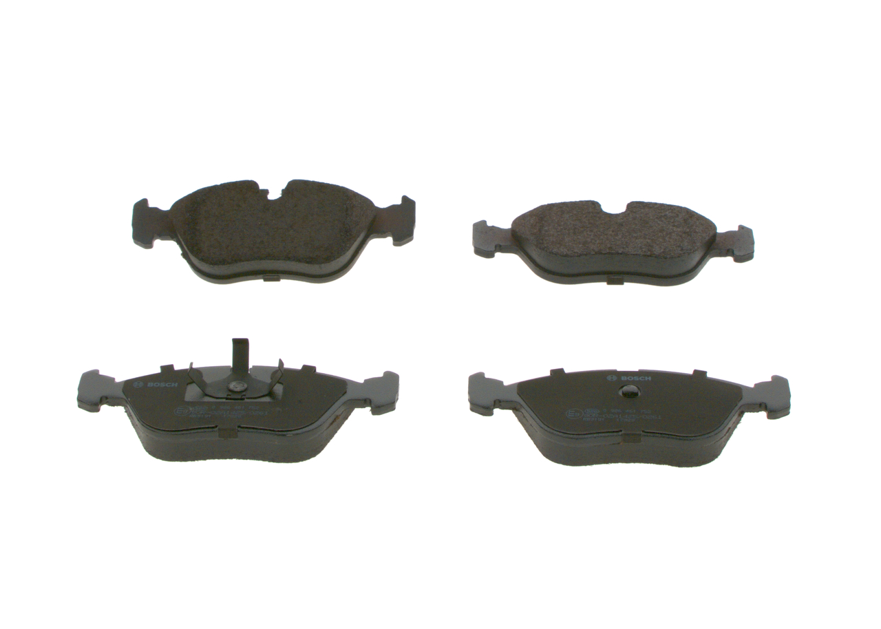 Комплект тормозных колодок, дисковый тормоз - 0 986 461 752 BOSCH