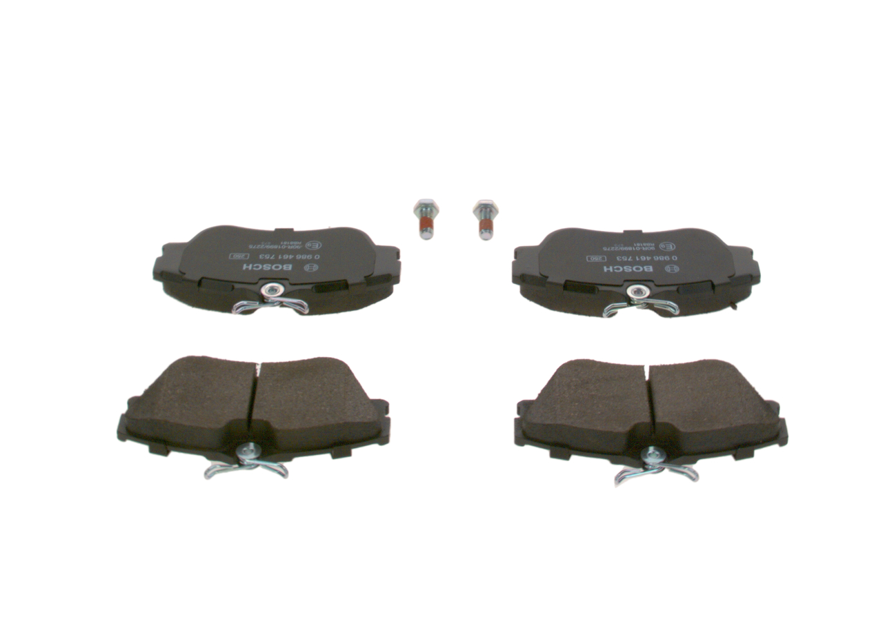 Brake Pad Set, disc brake - 0 986 461 753 BOSCH