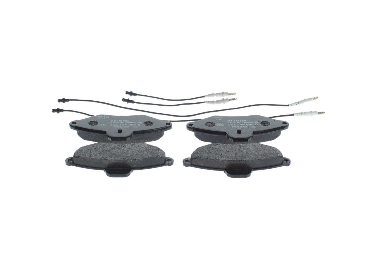 Brake Pad Set, disc brake - 0 986 461 757 BOSCH