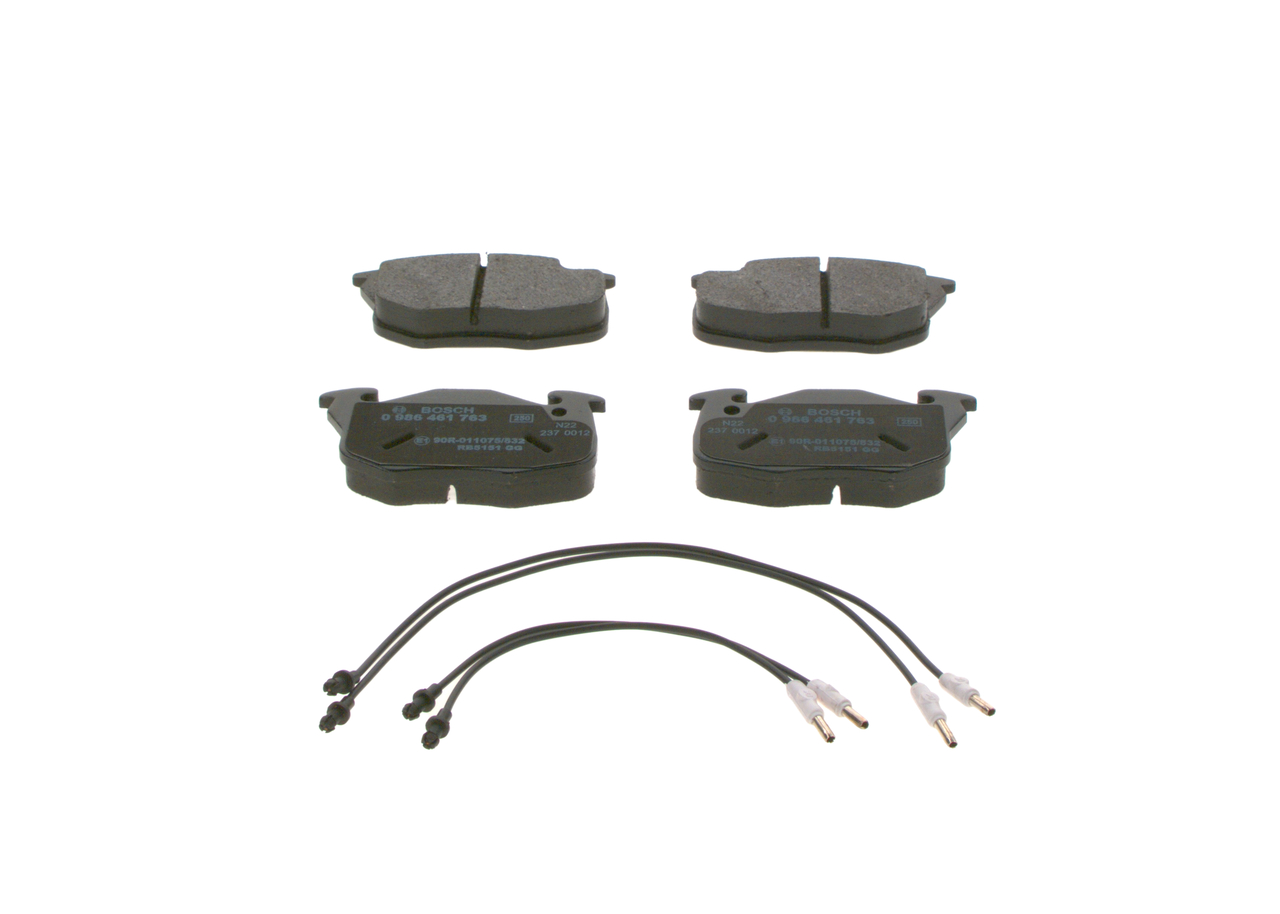 Brake Pad Set, disc brake - 0 986 461 763 BOSCH