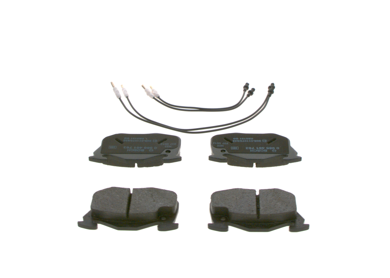 Brake Pad Set, disc brake - 0 986 461 763 BOSCH