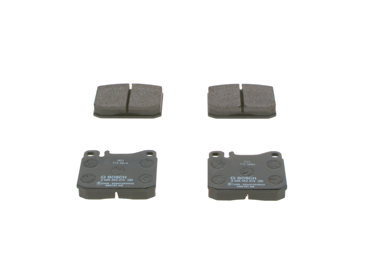 Kit pastiglie freno, Freno a disco - 0 986 463 412 BOSCH