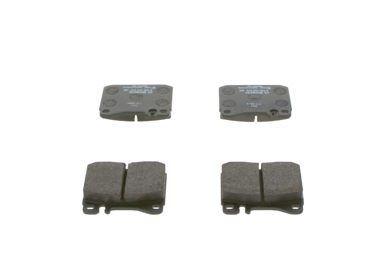 Brake Pad Set, disc brake - 0 986 463 412 BOSCH