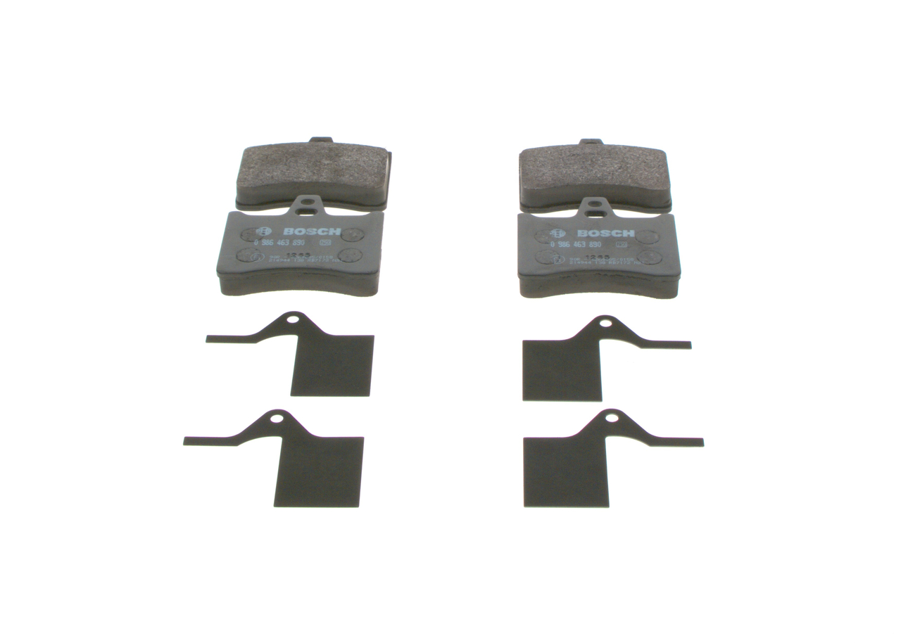Kit pastiglie freno, Freno a disco - 0 986 463 890 BOSCH