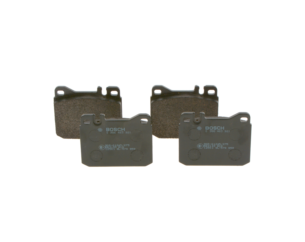 Комплект тормозных колодок, дисковый тормоз - 0 986 463 921 BOSCH