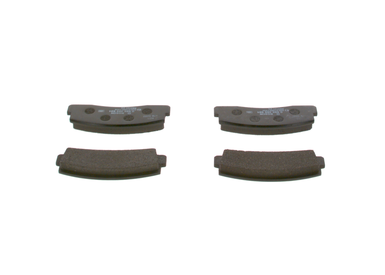 Brake Pad Set, disc brake - 0 986 466 601 BOSCH