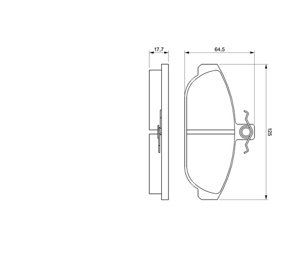 Brake Pad Set, disc brake - 0 986 467 400 BOSCH
