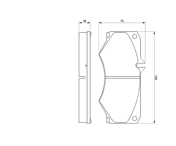 Brake Pad Set, disc brake - 0 986 467 841 BOSCH