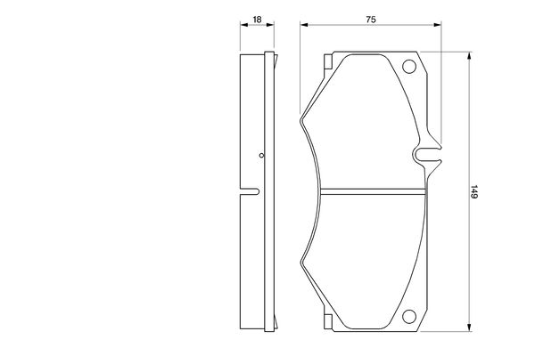 Brake Pad Set, disc brake - 0 986 467 841 BOSCH