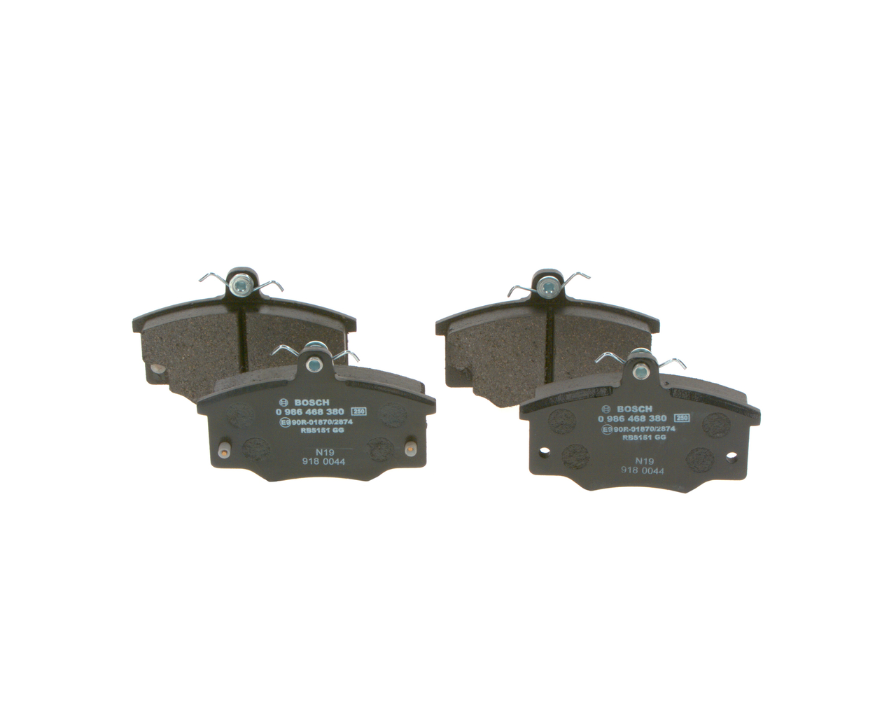 Brake Pad Set, disc brake - 0 986 468 380 BOSCH
