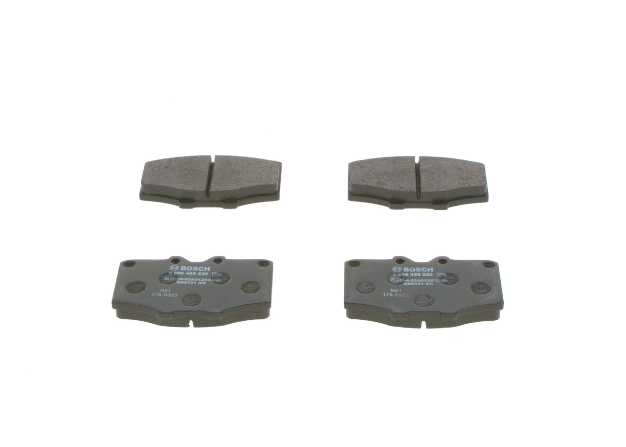 Kit pastiglie freno, Freno a disco - 0 986 468 520 BOSCH