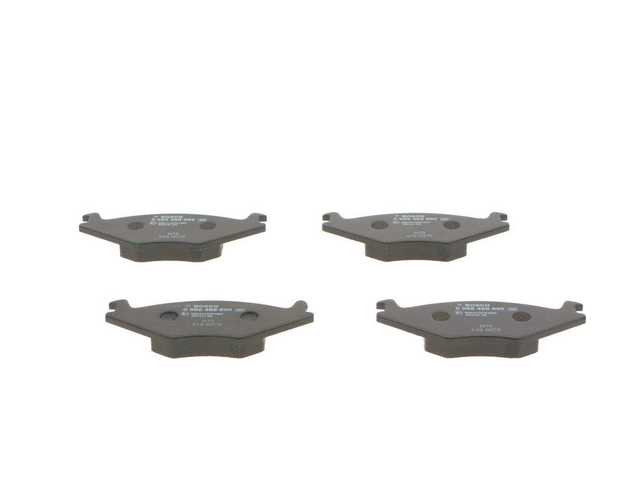 Brake Pad Set, disc brake - 0 986 468 890 BOSCH