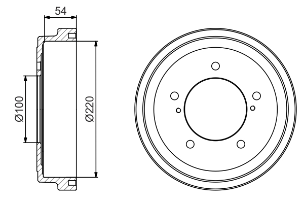 Brake Drum - 0 986 477 236 BOSCH
