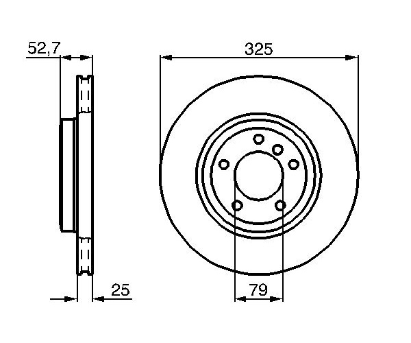 Brake Disc - 0 986 478 012 BOSCH