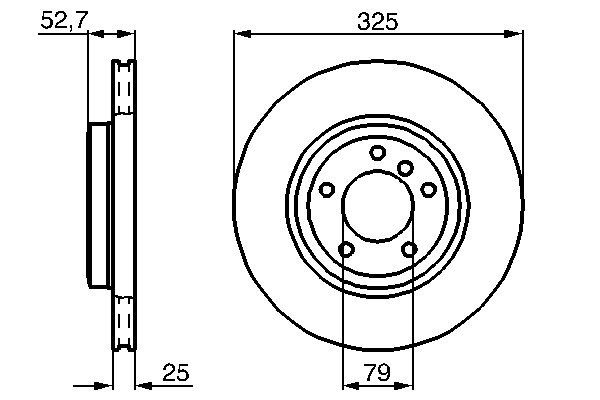 Brake Disc - 0 986 478 012 BOSCH