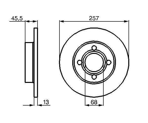 Brake Disc - 0 986 478 016 BOSCH