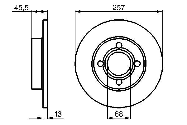 Brake Disc - 0 986 478 016 BOSCH