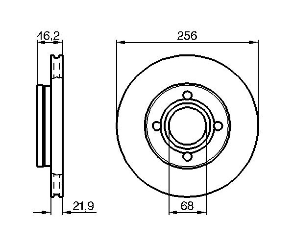 Brake Disc - 0 986 478 018 BOSCH