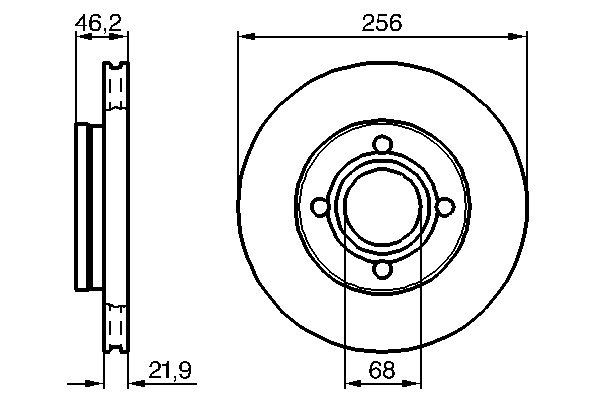 Brake Disc - 0 986 478 018 BOSCH