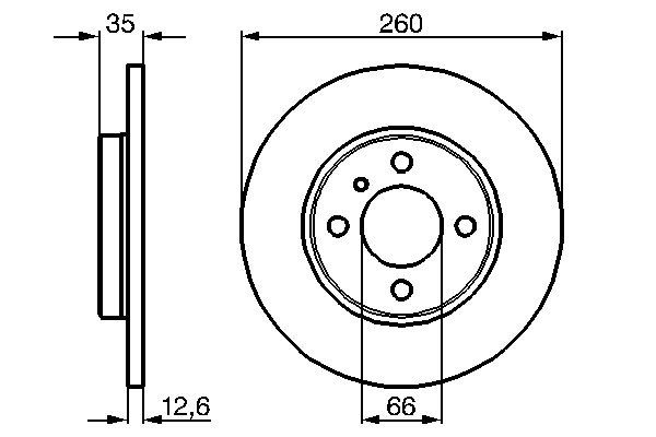 Brake Disc - 0 986 478 029 BOSCH