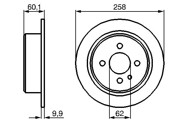 Brake Disc - 0 986 478 034 BOSCH