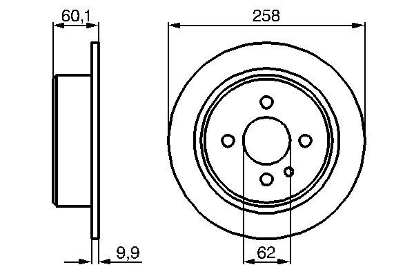Brake Disc - 0 986 478 034 BOSCH