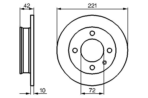 Brake Disc - 0 986 478 068 BOSCH