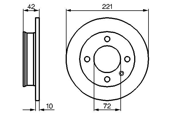 Brake Disc - 0 986 478 068 BOSCH