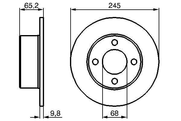 Brake Disc - 0 986 478 073 BOSCH