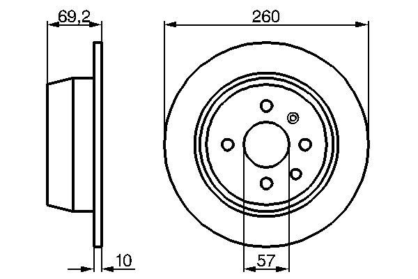 Brake Disc - 0 986 478 086 BOSCH
